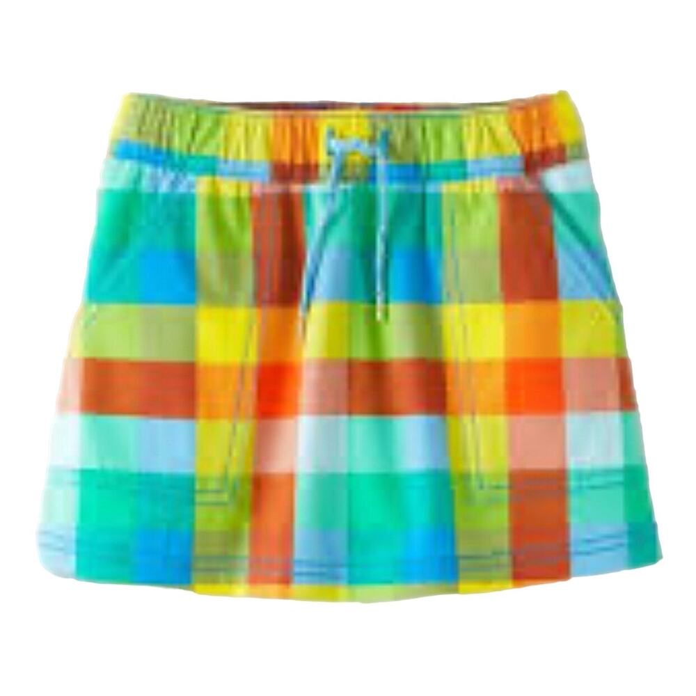 Hanna Andersson NWT Rainbow Plaid Camp Skort. Size 5